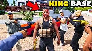 Franklin Trapped In The Most Dangerous KING BASE In GTA 5  SHINCHAN and CHOP [upl. by Htidirem]