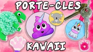 PORTE CLE KAWAII ANIMAUX DIY FACILE [upl. by Nyladgam]