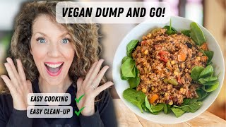 Vegan Dump and Go Recipes Easy Plant Based Cooking amp Clean Up [upl. by Edny]