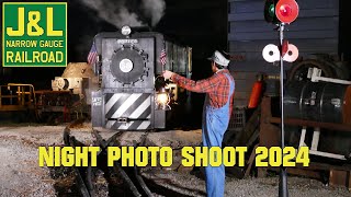 JampL Narrow Gauge Railroad Night Photo Shoot 2024 With a Surprise [upl. by Anyer968]