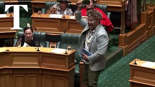 New Zealand MP performs haka and makes oath to King Charles [upl. by Minni]