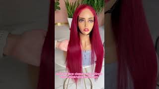 BIG SALE 99J Color Wig HD 5x5 Lace Closure Wig 180 200 250 Density 100 Human Raw Brazilian Hair [upl. by Ivanah457]