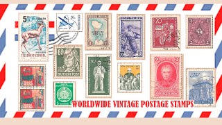 Woldwide Vintage Postage Stamps [upl. by Bikales709]