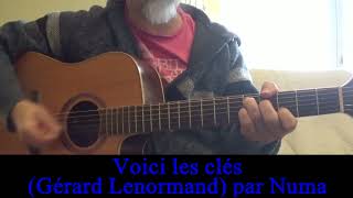 Toto Cutugno Voici les clés  Gérard Lenorman  Cover guitarevoix Reprise chanson française 1976 [upl. by Stevie]