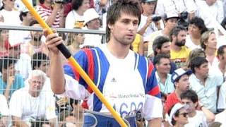 Jan Zelezný  The Greatest Javelin Thrower Ever  Barcelona 1992 Olympics [upl. by Akirdnahs]