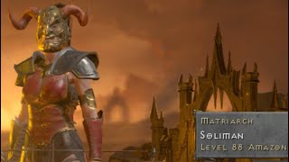 D2R LVL 88 Bowazon Solo Hell Mode Terror Zone Cow Level Chaos Sanctuary Diablo Session 👿 [upl. by Anauq]