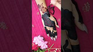 Amazing and beautiful cellotape mehndi design  sudanese mehndi design  special for beginners [upl. by Hcurob]