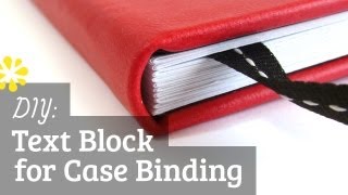 DIY Text Block  Case Bookbinding Tutorial  Sea Lemon [upl. by Latonia]