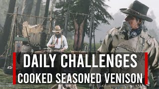 RDR2 Cooked Seasoned Venison  Daily Challenge  Red Dead Online [upl. by Eelah]