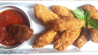 VEGAN MOZZARELLA STICKS  Connies RAWsome kitchen [upl. by Lorola]