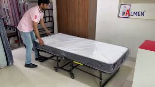 Palmen Dura Rollaway Folding Bed [upl. by Ahsonek395]