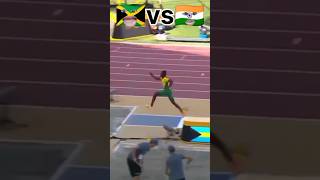 Jamaica🇯🇲vsIndia🇮🇳competition 💪😈shorts longjump competition indiavsjamaica powerofindia [upl. by Fiorenze183]