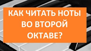 Как читать ноты во второй октаве Урок 7 [upl. by Solrac815]