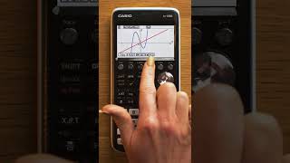 Casio fxCG50 tutorials Area Between Curves shorts [upl. by Hayikaz]