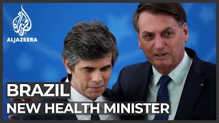 Brazilian President Bolsonaro defends firing of health minister [upl. by Aeslek711]