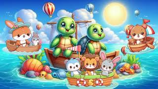 SIMPLE SONGS  Row Row Row Your Boats  Nursery Rhymes Music  Songs Family Enjoy For Kids Happy🍬 [upl. by Erelia680]