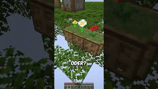 Minecraft aber die ganze Welt besteht aus Blättern minecraft morizzgmc [upl. by Nogas847]