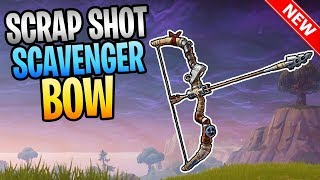 FORTNITE  Worst Bow In Save The World New SCRAP SHOT Scavenger Bow Gameplay [upl. by Aneekas]