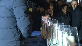 Cérémonie dhommage aux victimes des attentats du 7 janvier 2015 à Paris  AFP Images [upl. by Nemzzaj]