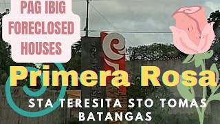 EP23 BALIKAN ANG PRIMERA ROSA STO TOMAS BATANGAS MARAMING PAGIBIG FORECLOSED PROPERTIES FOR BIDDING [upl. by Enelyad]