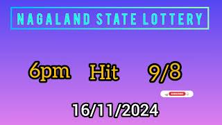 First Prize Last Digit 161124 Nagaland State Lottery Target Number Lottery [upl. by Luoar]