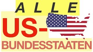 All US states  Alle US Bundesstaaten [upl. by Haodnanehs]