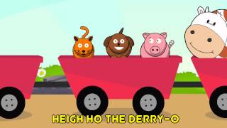 The Farmer In The Dell  Popular Kids Nursery Rhyme in HD With Sing a long Lyrics [upl. by Idram657]