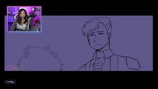 Pokimane reacts to Dream SMP War Animatic by SADist [upl. by Yojal359]