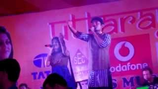 Dhaker Tale Komar Dole Song  Shovan and Trisha [upl. by Irrehs]