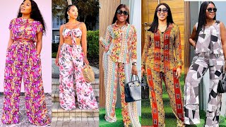 How to cut sew a palazzo pant trousers female fitted pants trousers for beginners [upl. by Akenat]