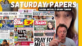 COFFEE MOANING Saturday Papers  Davina McCall Brain Tumour [upl. by Chapland]