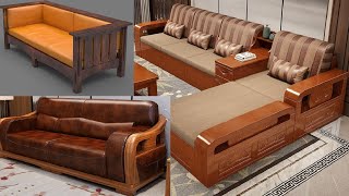 Modern wood Sofa Ideas [upl. by Enerak468]