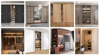 2024 Sliding Door Wardrobe Design  Luxury Wooden And Glass Sliding Wardrobe  Modern Bed Wardrobe [upl. by Ehman]