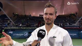 Daniil Medvedev  R1 PostMatch Interview  2024 Dubai Duty Free Tennis Championships [upl. by Terza]