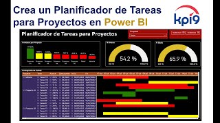 Crea un Planificador de Tareas para Proyectos en Power BI [upl. by Alexi]