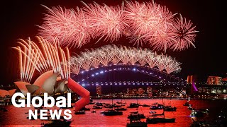 New Years 2022 Sydney Australia puts on spectacular fireworks show [upl. by Sergias]