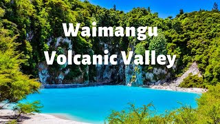 Waimangu Volcanic Valley Rotorua  New Zealand with DJI Mavic Air [upl. by Annahvas285]