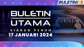 Sejarah Terukir Agong amp Raja Permaisuri Berkenan Baca Berita  Buletin Utama 17 Januari 2024 [upl. by Nythsa]