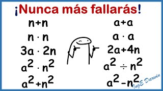 Álgebra BÁSICA 14 operaciones que debes resolver al instante Parte 2 [upl. by Castor]