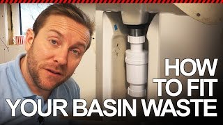 HOW TO FIT BASIN WASTE VALVE  Plumbing Tips [upl. by Cacilie707]