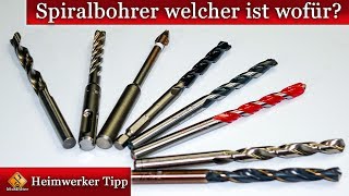 Welcher Bohrer ist der Richtige 👌Welcher Spiralbohrer für welches Material [upl. by Naujed]