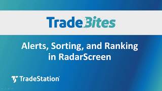 Alerts Sorting and Ranking in RadarScreen [upl. by Maxim]