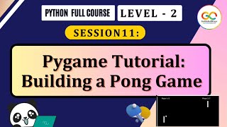 Pygame Tutorial Building Pong Game  Python Programming [upl. by Eleynad]