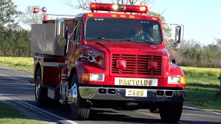 Pactolus Volunteer Fire Rescue 2405 Responding [upl. by Enyawad]