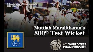 Muttiah Muralitharans 800th wicket [upl. by Lenore]