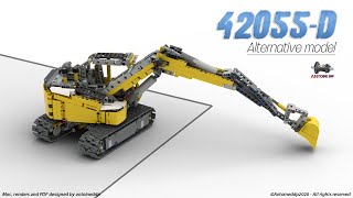 Lego Technic 42055D alternative model  Excavator [upl. by Cathryn]