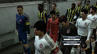 Beşiktaş vs Fenerbahçe  PES 2013 [upl. by Aneer798]