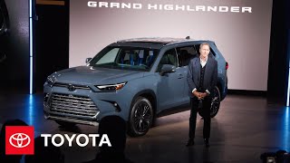 2024 Toyota Grand Highlander Press Conference Reveal  Toyota [upl. by Pierce]