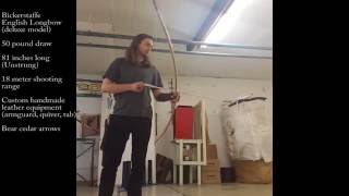 Bickerstaffe Longbow Indoor Shooting [upl. by Noyes]