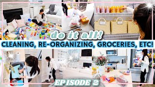 DO IT ALL CLEAN WITH ME  ORGANIZE DECLUTTERING  SAHM CLEANING MOTIVATION  Alexandra Beuter [upl. by Waddington245]